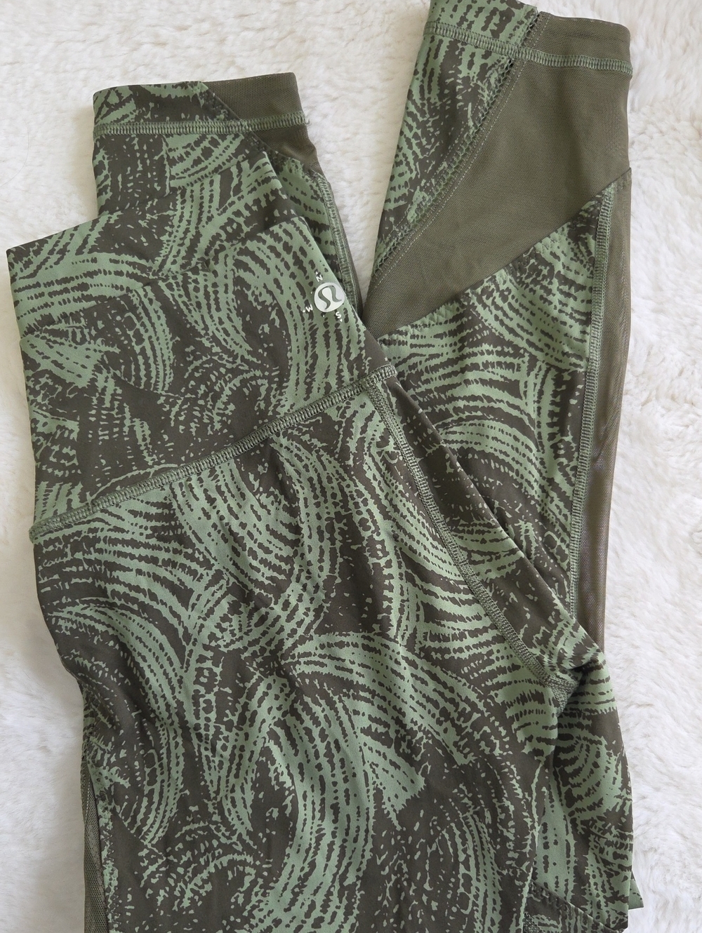 lululemon athletica Green & Olive Printed Leggings